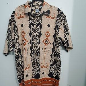 Mens Kampta Tiki Island By Burma Bibas Button Down